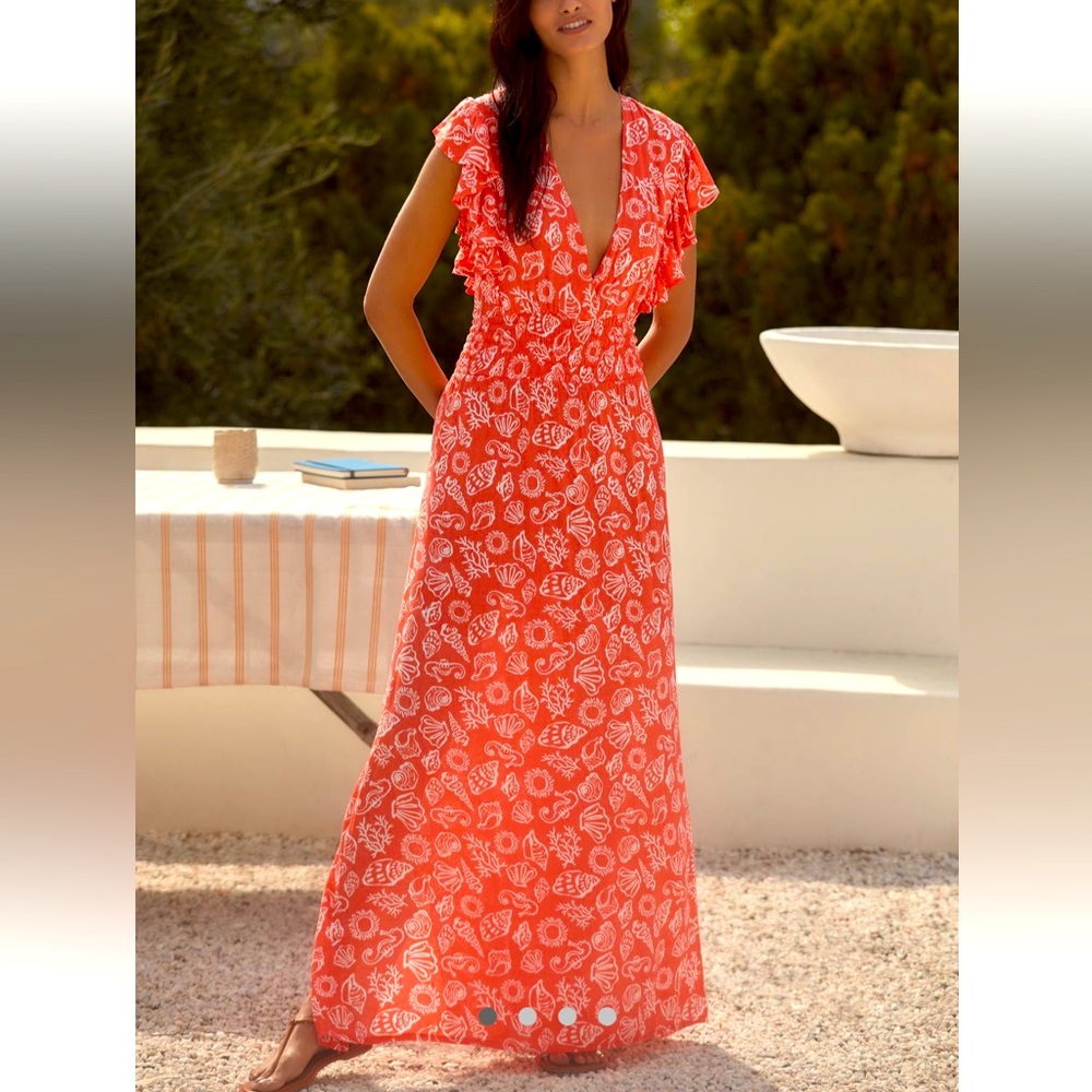 SOLD Tiare Hawaii Dahlia Maxi Dress